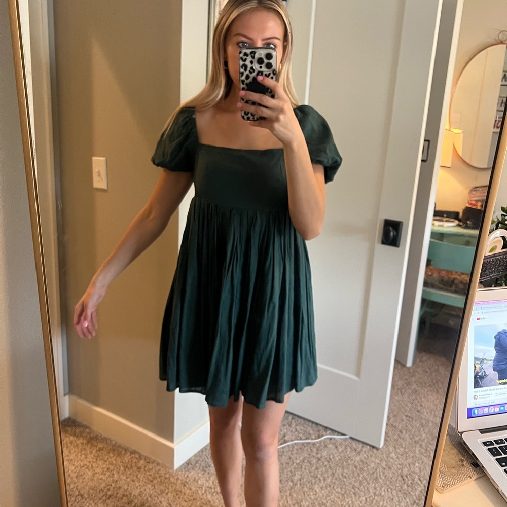 Green Baby Doll Dress